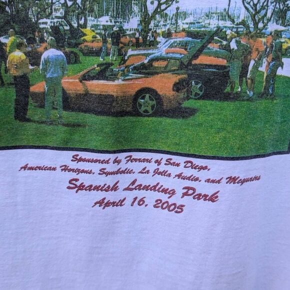 Vintage Ferarri "Bella Ferrari's On the Bay" Rare Mens Shirt. Large - Picture 5 of 6